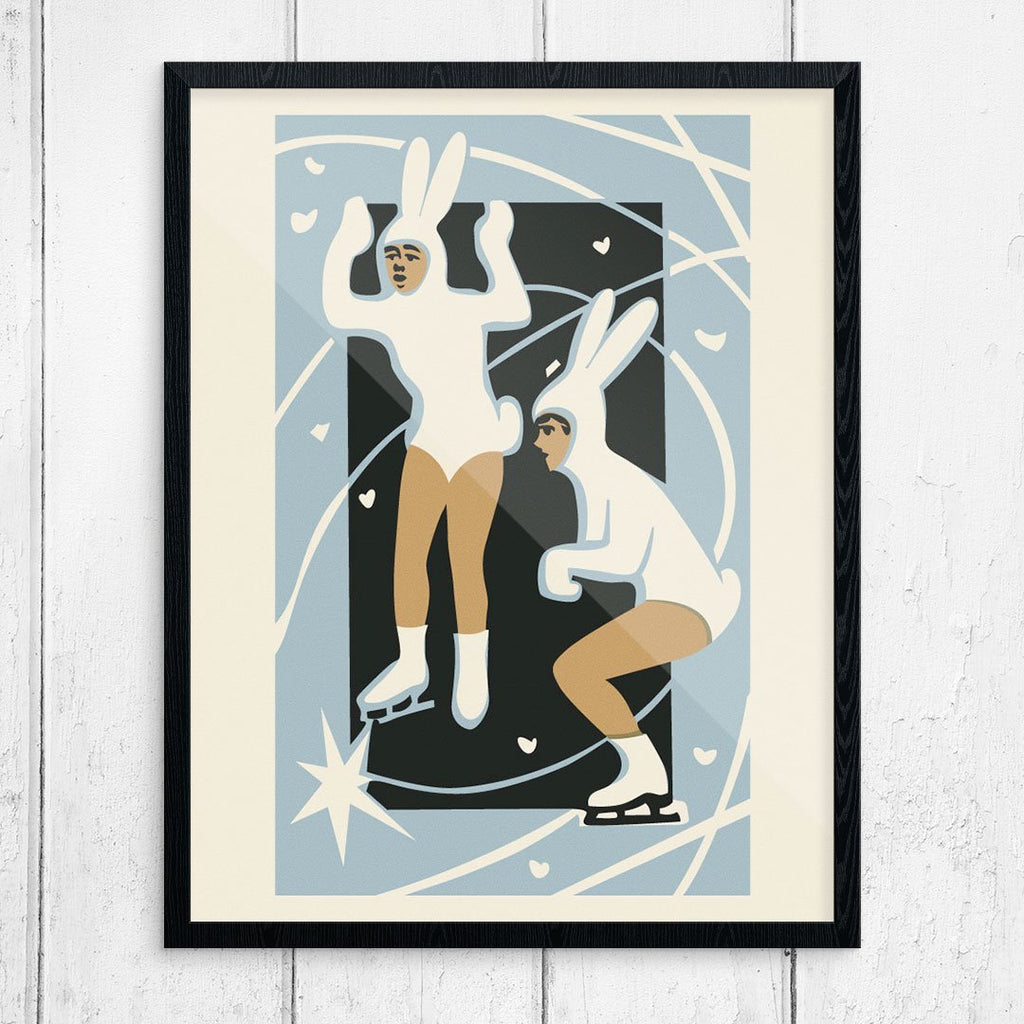 Skating, Jumping Buiines Print