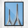 Leonard P. Zakim Bunker Hill Memorial Bridge Print