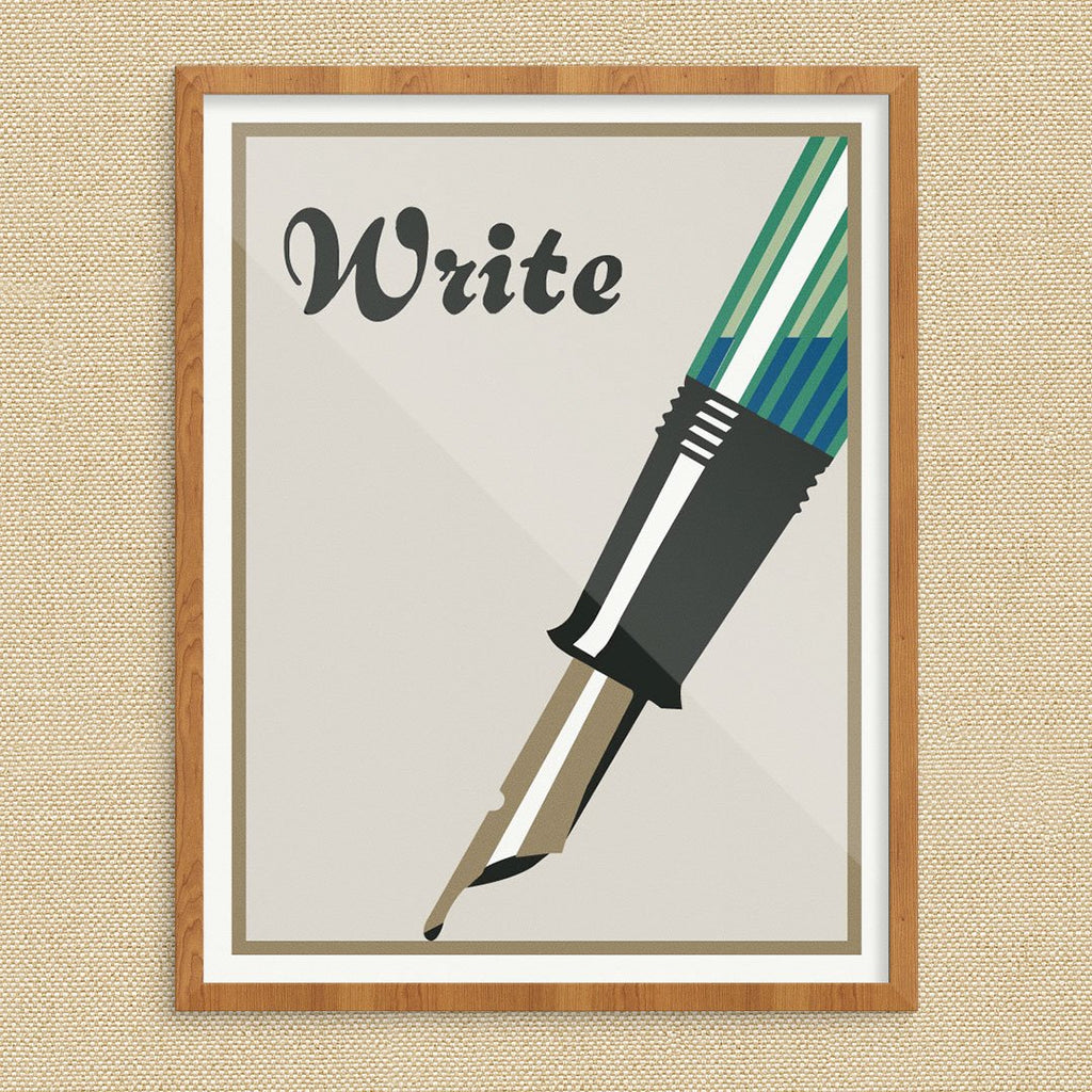 Write Elegant Fountain Pen Print