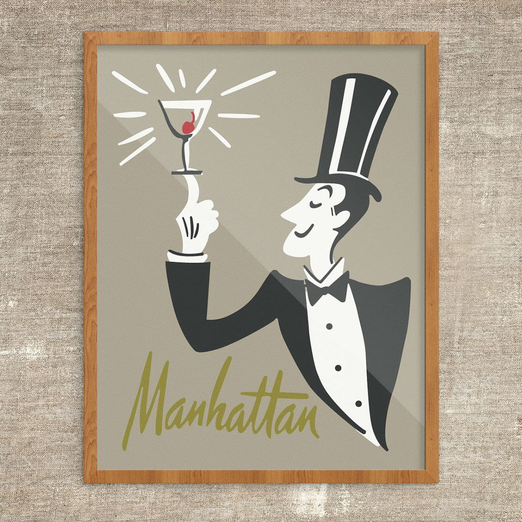 The Manhattan is Served Print