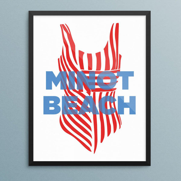 Minot Beach Bathing Suit Print