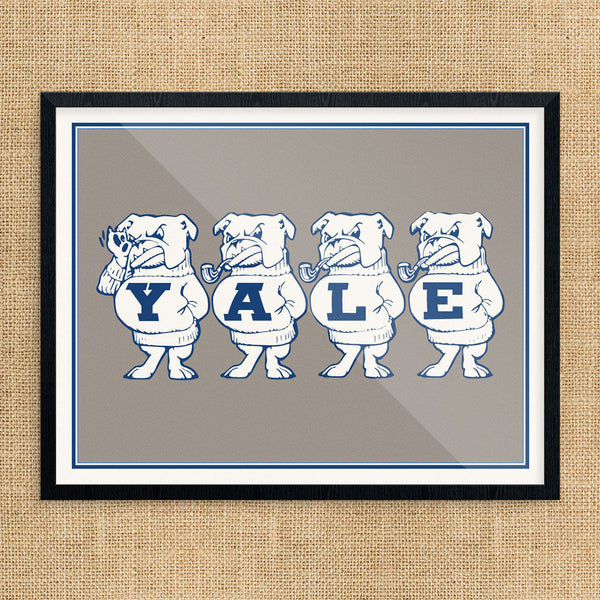 Yale Bulldogs Lineup Print