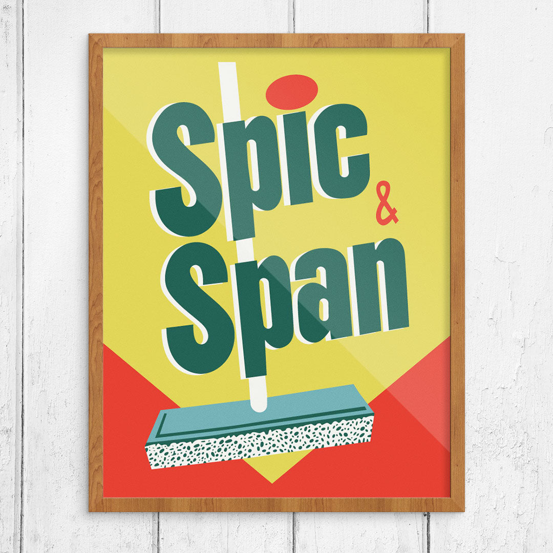 Spic & Span Vintage Style Print – Fridgedoor