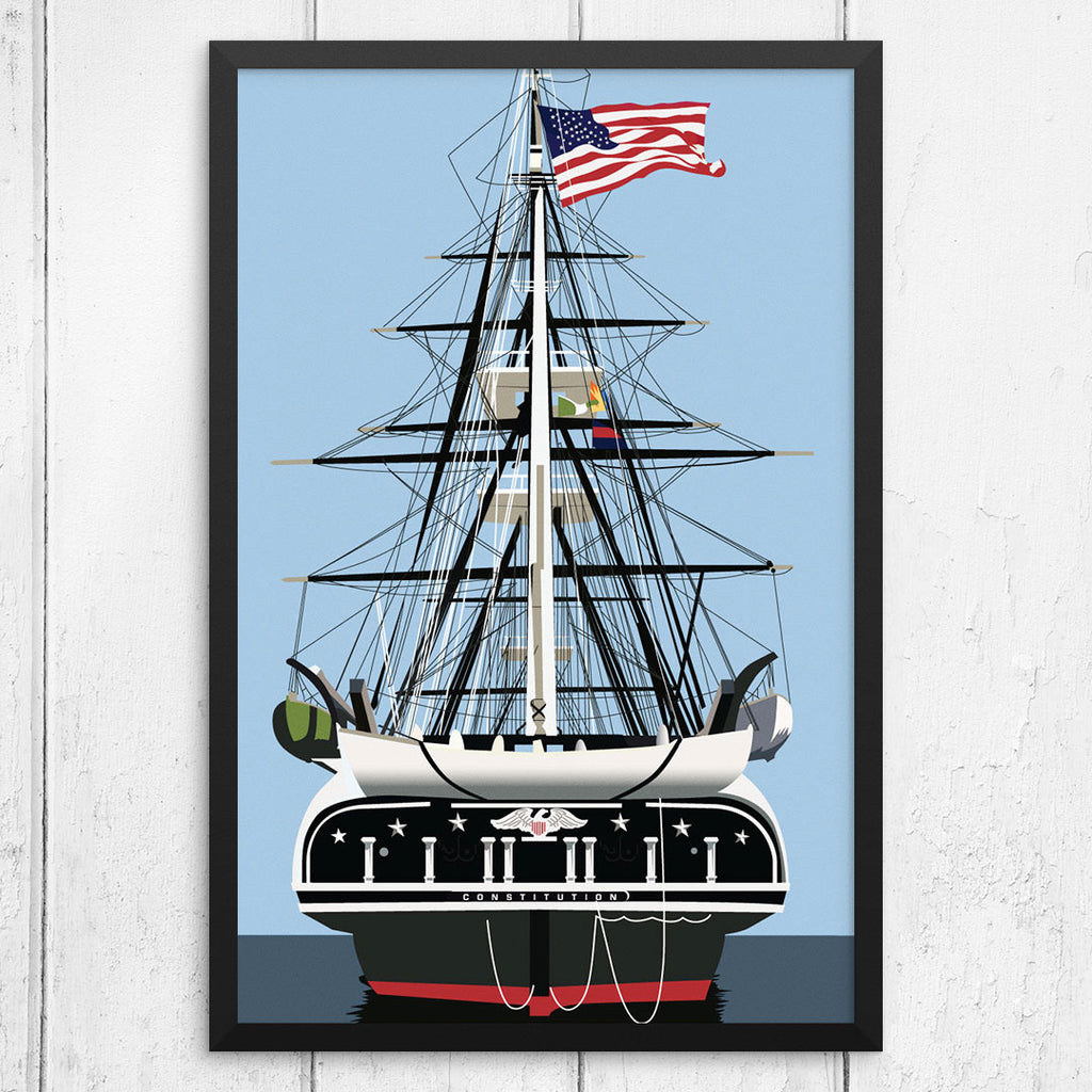 USS Constitution 12 x 18 Print