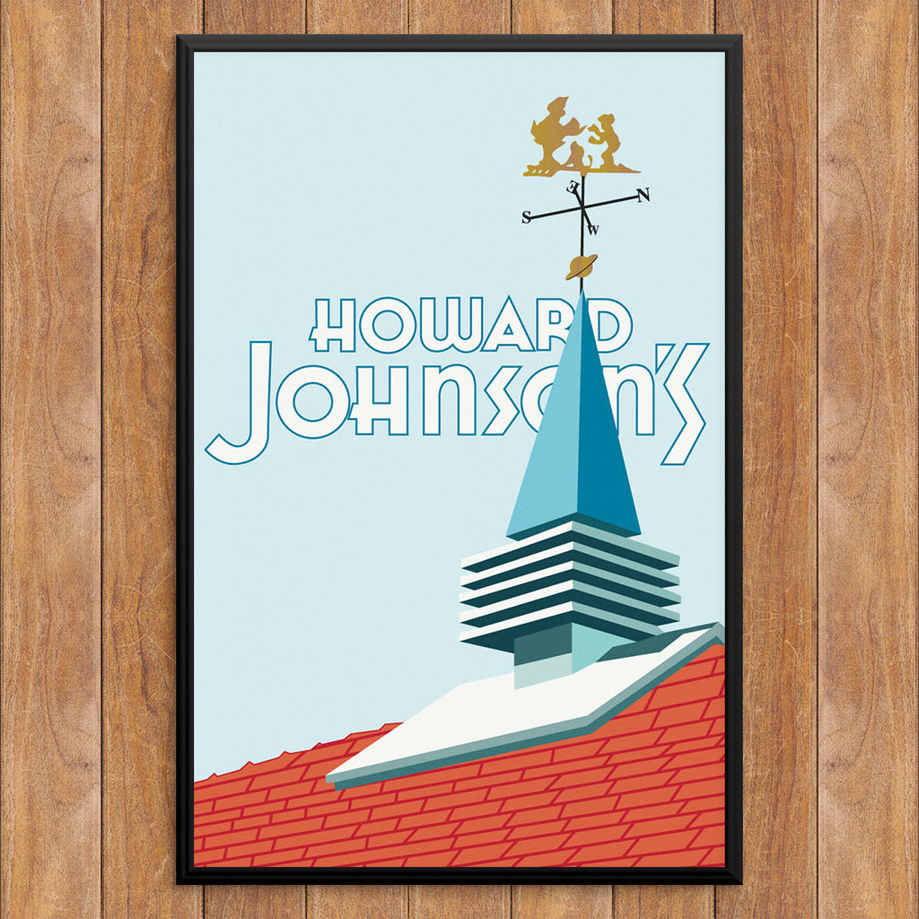 Howard Johnson's Roofline 12 x 18 Print