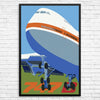 Boeing 747B Jumbo Jet 12 x 18 inch Print